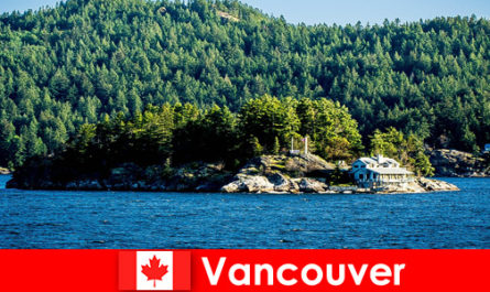 Voor buitenlandse toeristen, ontspanning en onderdompeling in het prachtige natuurlijke landschap van Vancouver in Canada