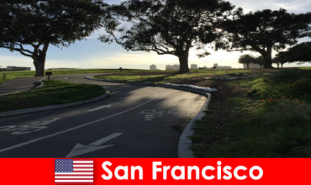 Verkenningstour voor buitenlanders op de fiets in San Francisco, Verenigde Staten