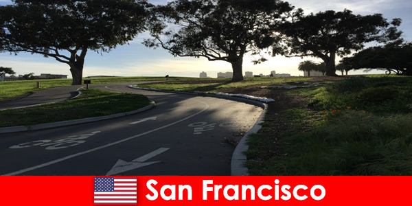 Verkenningstour voor buitenlanders op de fiets in San Francisco, Verenigde Staten