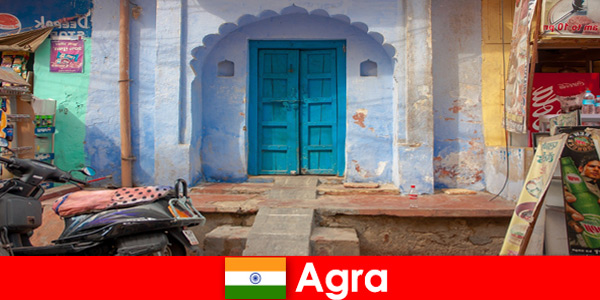 Reis naar het buitenland naar Agra India in het landelijke dorpsleven