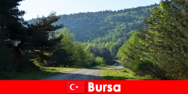 Bursa Turkije biedt georganiseerde excursies voor wandeltoeristen in de prachtige natuur