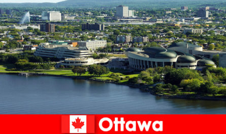Culturele huizen en de meest populaire restaurants zijn de bestemming voor gasten in Ottawa, Canada