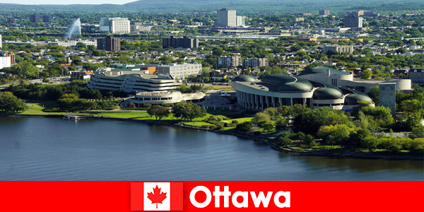 Culturele huizen en de meest populaire restaurants zijn de bestemming voor gasten in Ottawa, Canada