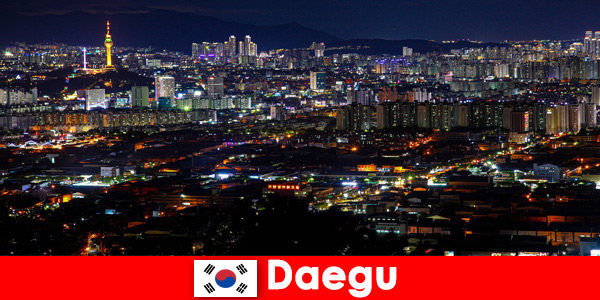 Daegu in Zuid-Korea de technologie-megacity als studiereis voor reizende studenten