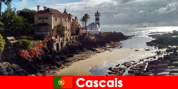 Enthousiast fototoerisme naar het pittoreske stadje Cascais Portugal