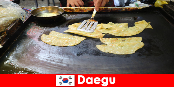 Grote verscheidenheid aan lokale delicatessen in Daegu, Zuid-Korea