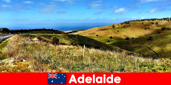 Langeafstandsreizen voor vakantiegangers naar Adelaide Australië in de wondere natuur