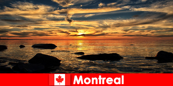 Toeristen beleven strand, zee en veel natuur in Montreal Canada