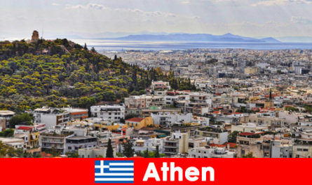 Athene in Griekenland is de stad met de mooiste gebouwen voor reizigers