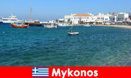 Voor toeristen goedkope prijzen en goede service in hotels in het prachtige Mykonos Griekenland