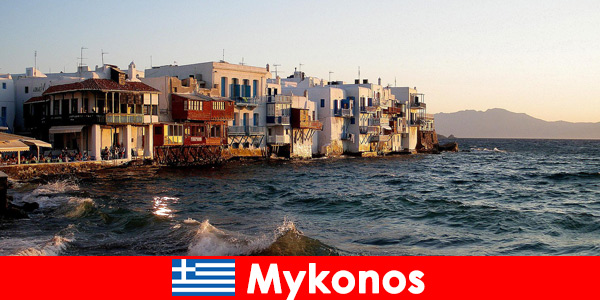 Eiland voor gasten van over de hele wereld zijn welkom in Mykonos Griekenland