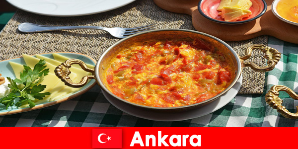 Ankara Turkije biedt culinaire specialiteiten uit de lokale keuken