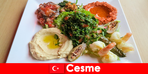 Gezond eten en een vitaminerijke keuken zijn erg populair onder toeristen in Cesme Türkiye